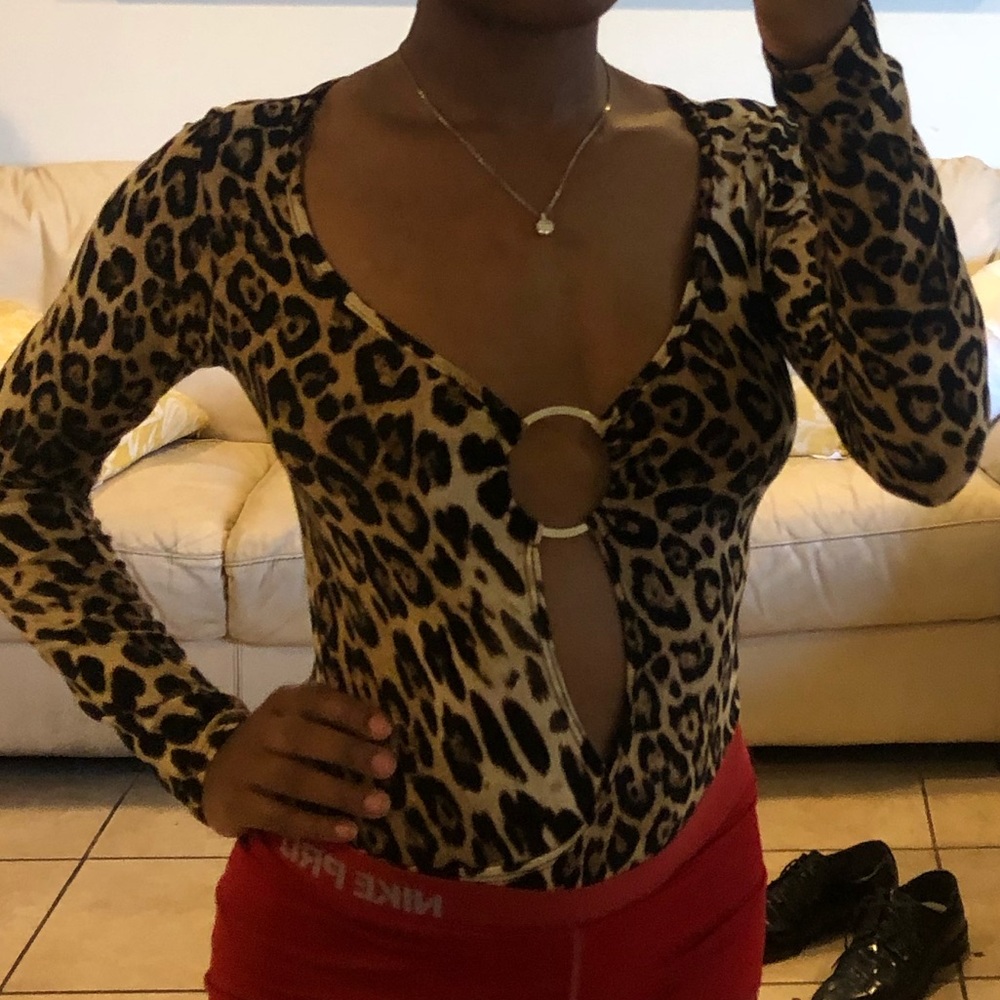 Cheetah print bodysuit